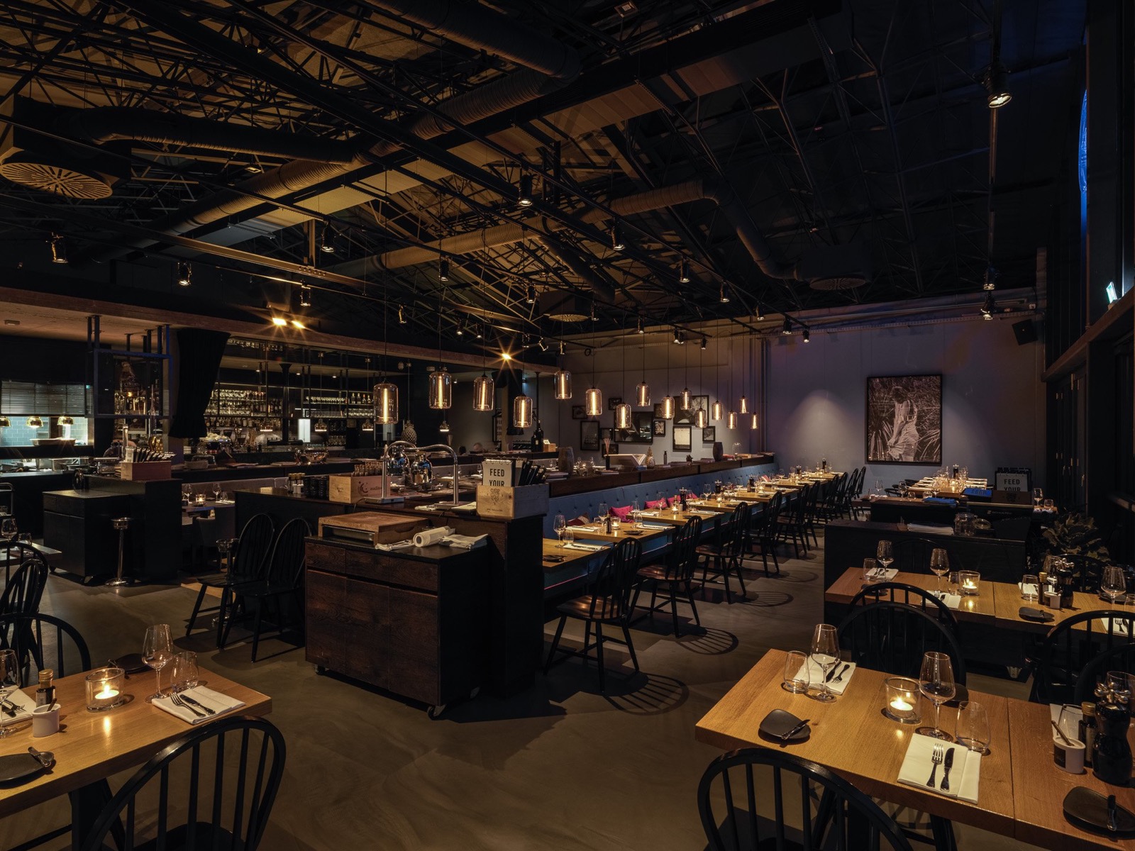 Das Restaurant im Industrie-Look