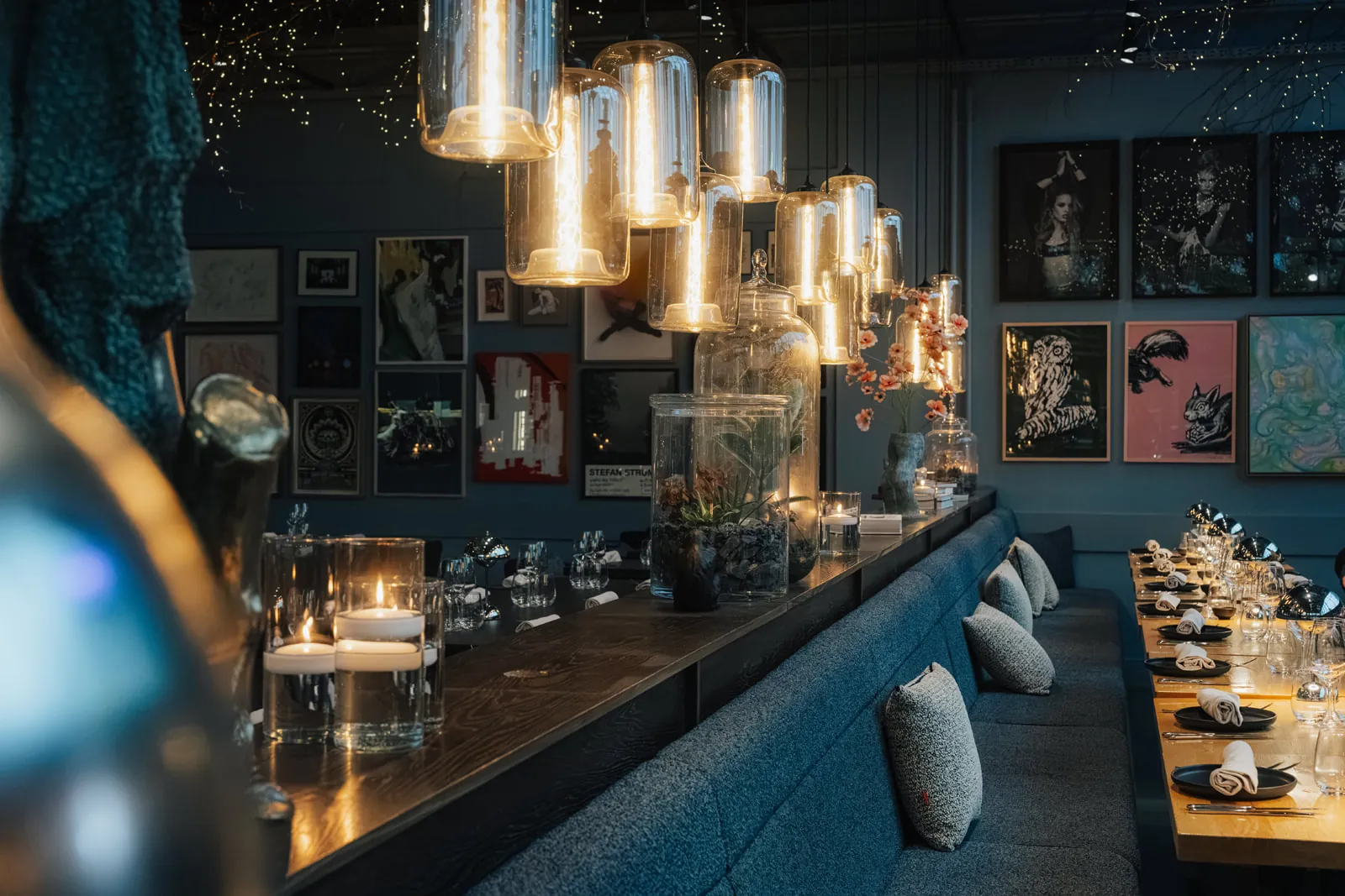 Das Restaurant am Abend