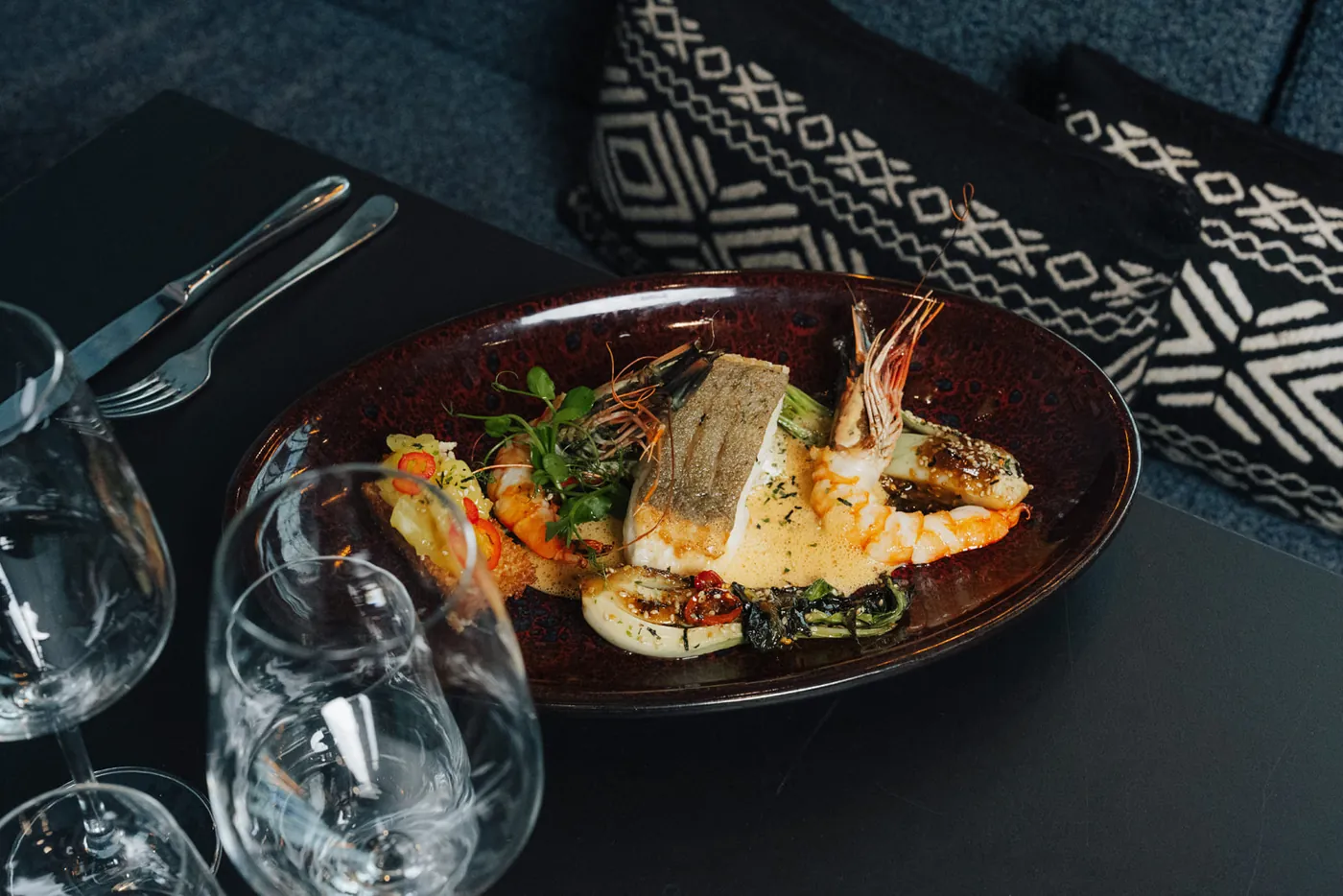 White Halibut & Wild-Caught Prawn